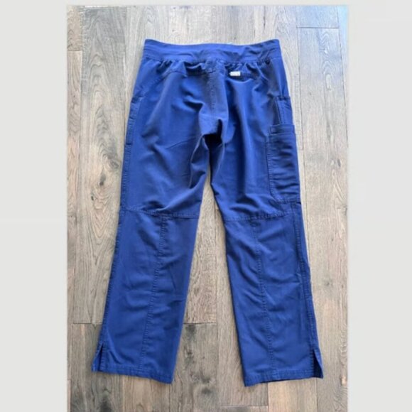 Figs Technical Collection Scrub Pants Size S Navy Blue Straight Wide Leg Medical - Picture 6 of 8